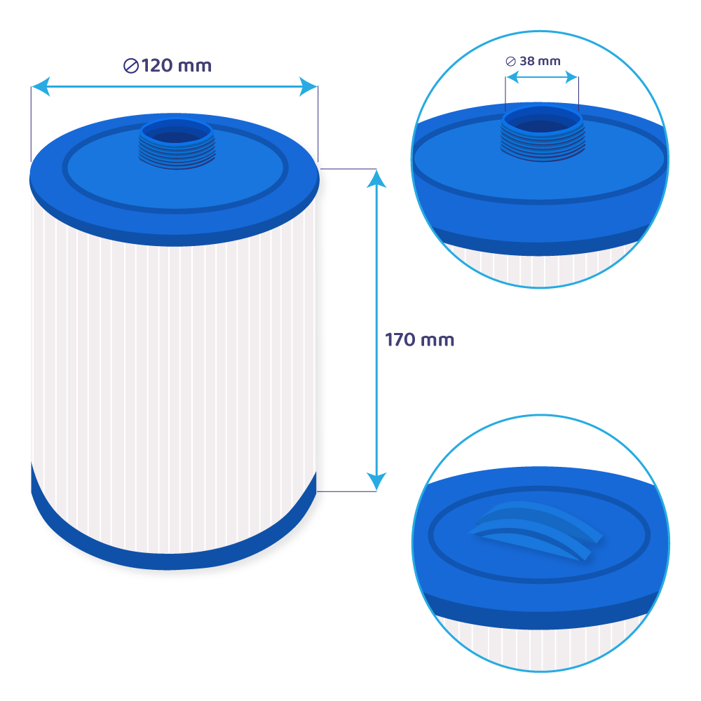 Darlly Spa Waterfilter Saratoga 20241-238 / SC715 / 40201 / 4CH-20
