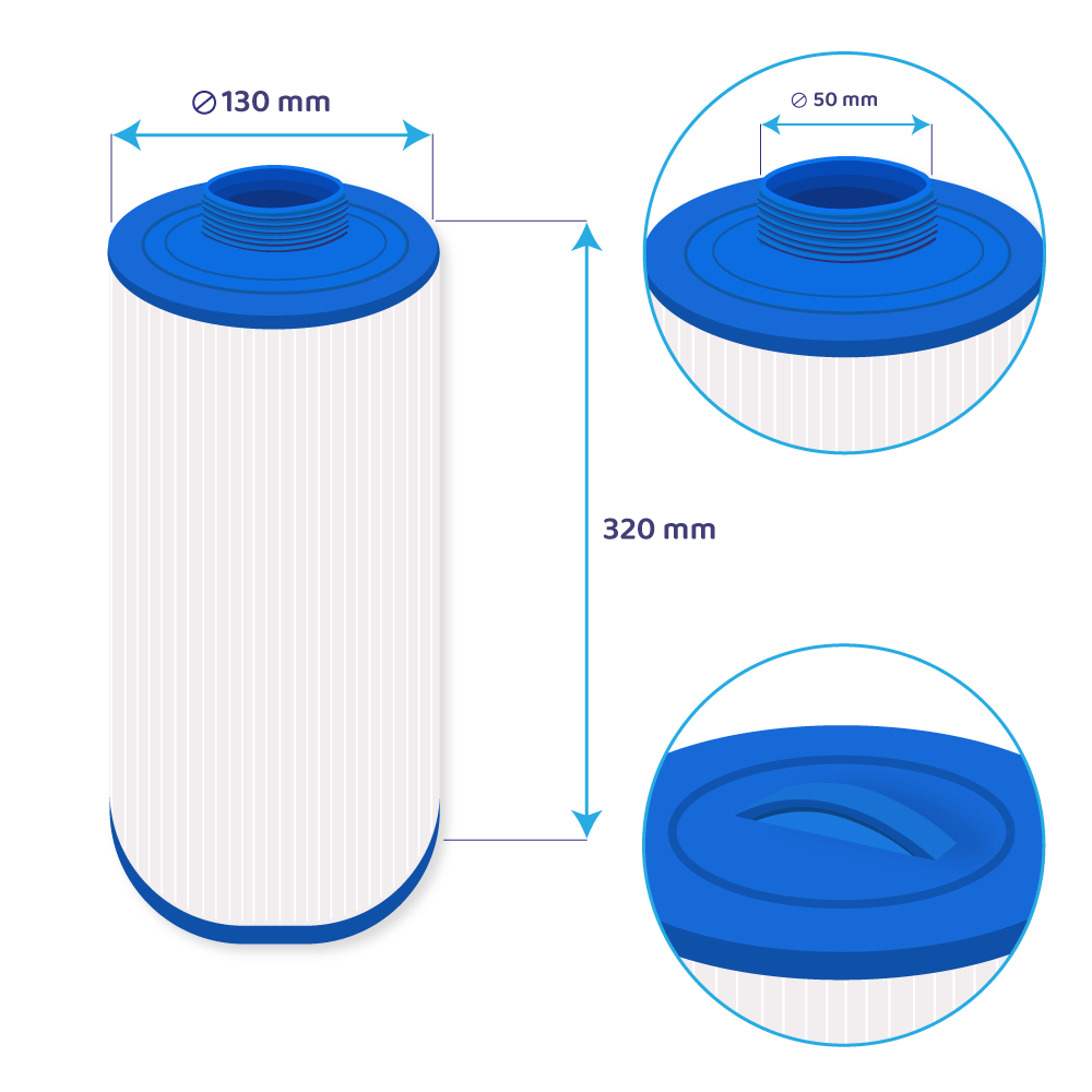 Darlly Spa Waterfilter SC719 / 50501 / FC-0195