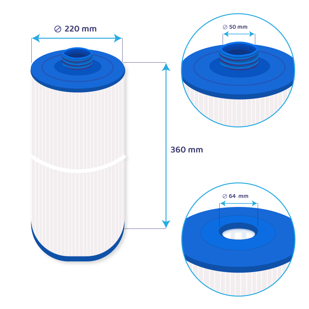 Darlly Spa Waterfilter SC722 / 80801