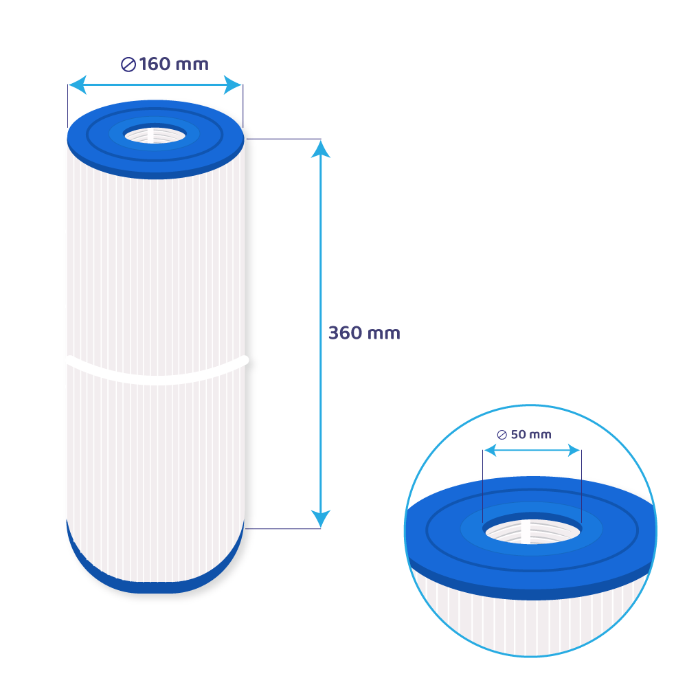 Darlly Spa Waterfilter SC740 / 60481 / 7CH-50