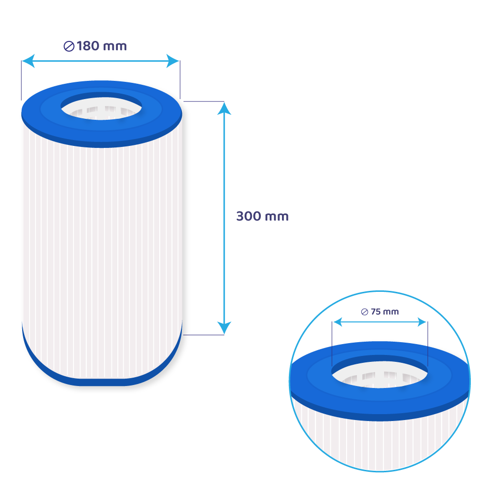 Darlly Spa Waterfilter PCM44-4 / H-RAF173213 / 74371 / C-7437 / SC767