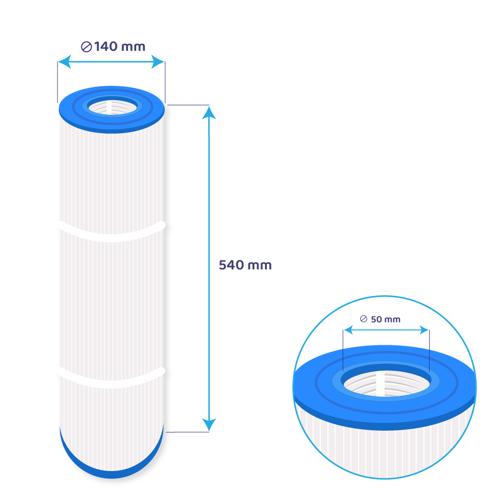 Darlly Spa Waterfilter Coast PCST80 / 817-0098 / PCST80 / C-5396 / 51002 / SC791