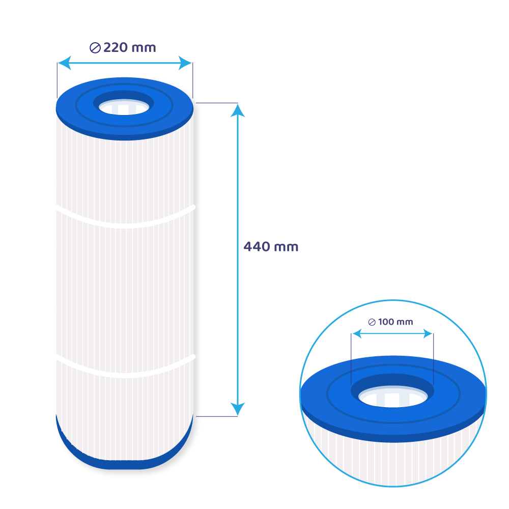 Darlly Spa Waterfilter Hayward StarClear C800 EURO / CX800RE / HW800 / SC822 / 80752 / C-8600
