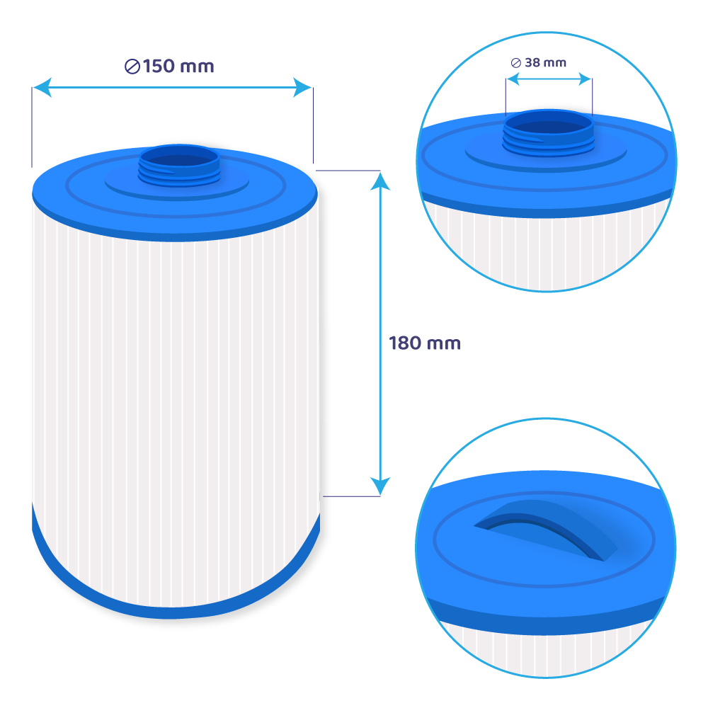 Darlly Spa Waterfilter SC863 / 50327 / SS04