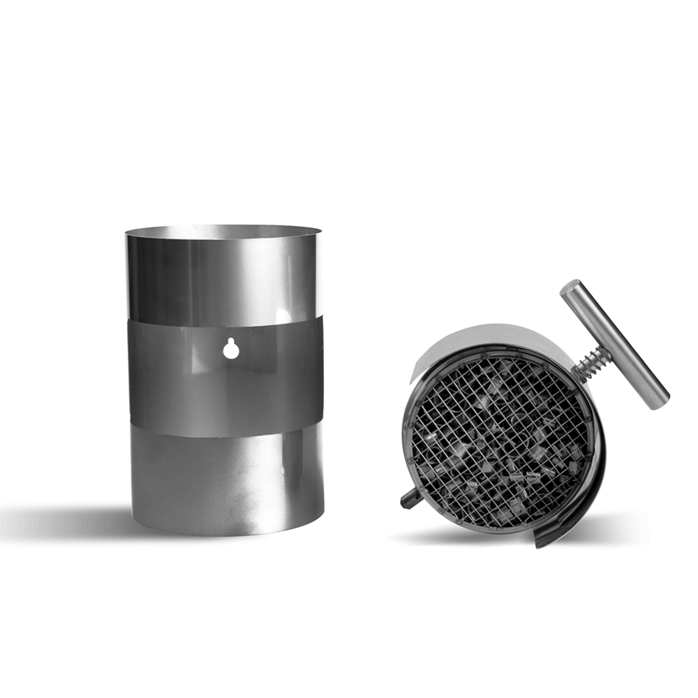 ABCAT® Houtrookfilter Achterafvoer Ø130x190mm RVS