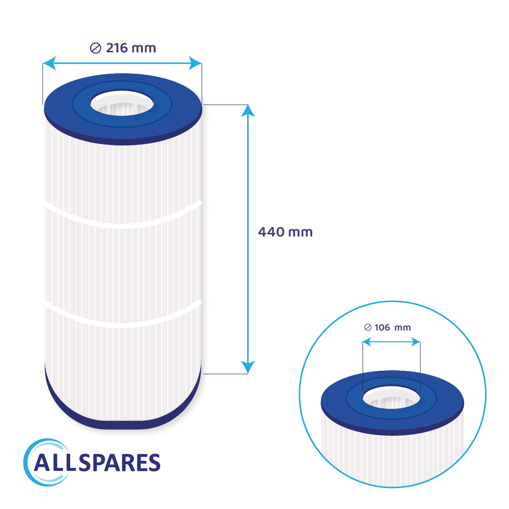 Zwembad Waterfilter geschikt voor Hayward StarClear CX800RE / C800
